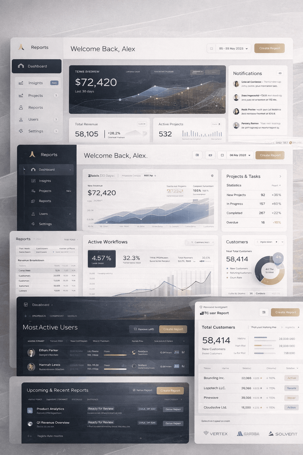 SaaS-интерфейс для web-продукта